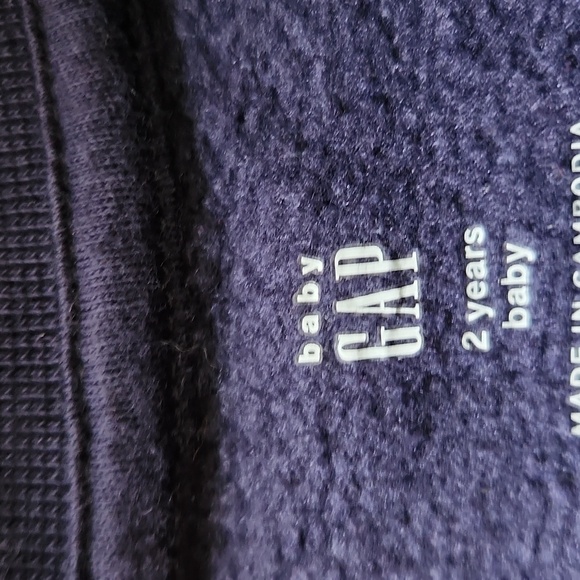 GAP Kids Navy Sweatshirt and Joggers Set Size 2 (BABY) - Picture 7 of 7